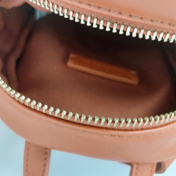 Forever21 Cognac-Brown Coloured Leather Backpack - Picture 3 of 5